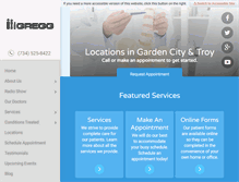 Tablet Screenshot of greggchiro.com